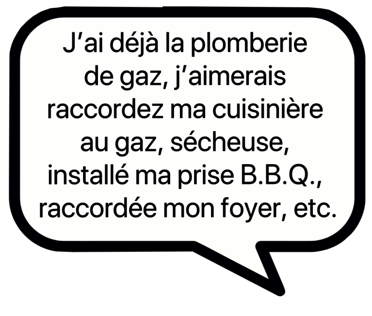 raccordez votre appareil au gaz